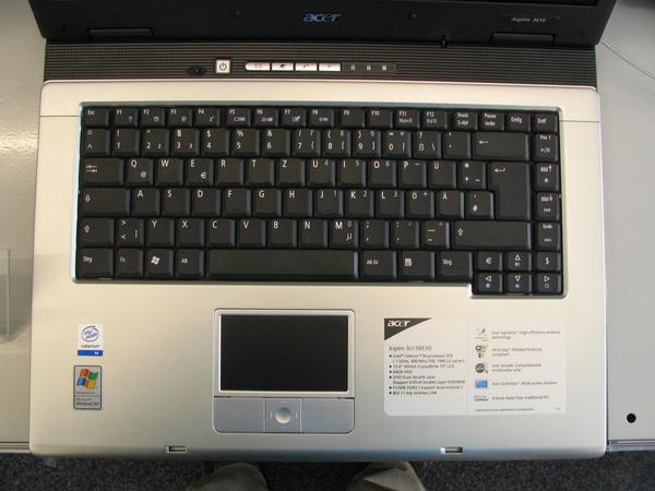 Keyboard Acer Aspire 3613 Wlmi
Overview about the keyboard layout of 12 actual laptops from December 2005.