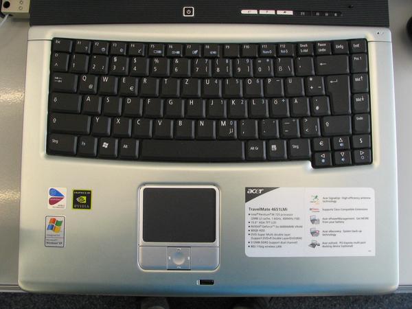 Keyboard Acer Travelmate 4651 Lmi
Overview about the keyboard layout of 12 actual laptops from December 2005.