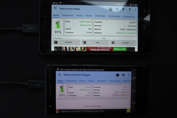 Doogee X5 vs Huawei Ascend P6 Testfahrt
Ein großes Problem beim Ascend P6: wenn die Navigation läuft ist der Stromverbrauch größer als über den USB-Anschluss nachgeliefert wird. Ist das neue Doogee X5 besser?
Bild 3