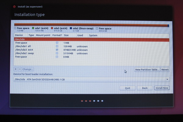 Installation Linux Ubuntu - Teil 2
Die Harddisk kann automatisch oder manuell eingeteilt werden. Die Sprache für die Installation kann aus sehr vielen verschiedenen Sprachen ausgewählt werden.