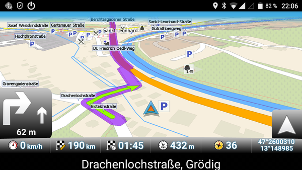 MapFactor Navigator Offline Navigation
Einfache übersichtliche Bedienung, trotzdem mehr Features als andere Offline Navigationsapps. Hat auch GPS Status und GPS Aufzeichnung gleich mit eingebaut.