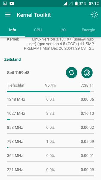 Optimization energy consumption Doogee X5 MAX pro
After all measures the consumption in the standby is under 1% battery / hour with all switched on and under 0.2% battery hour with WLAN, Internet, Bluetooth, GPS off.
Picture 2