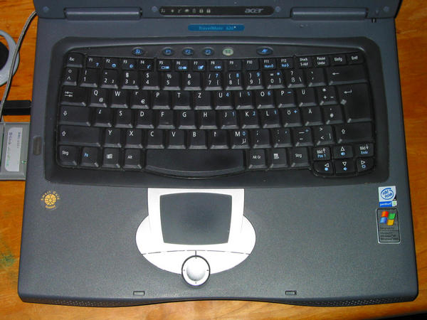 Acer Travelmate 620 Serie 620LCI Laptoptest - Foto Tastatur
Photo von der Tastatur. Testbericht über Acer Travelmate 620 Serie 620LCI. mobile P3 mit 256 MB RAM. Weitere Testberichte