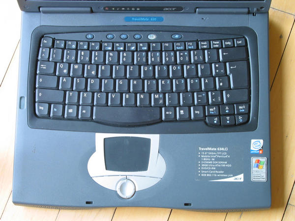 Laptoptests: Acer Travelmate 630 Serie 634LCI - Foto Tastatur
Photo von der Tastatur. Testbericht über Acer Travelmate 630 Serie 634LCI. mobile P4 mit 512 MB RAM. Weitere Testberichte